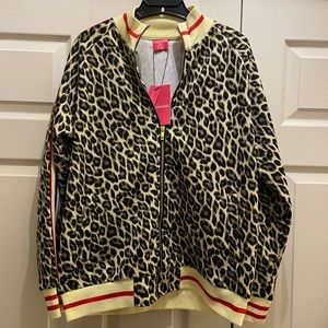 Animal Print Jogger Jacket Plus SZ 2XL